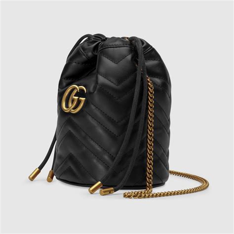 gucci secchiello marmont|gucci marmont small black.